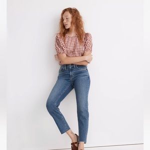 Madewell 	
the girljean in clevedon wash: raw hem edition size 29